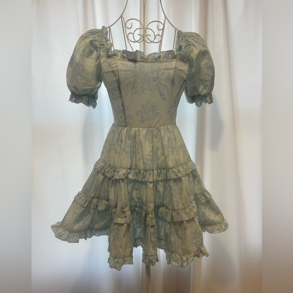 Dolls Kill Cottagecore Corset Mini Dress
